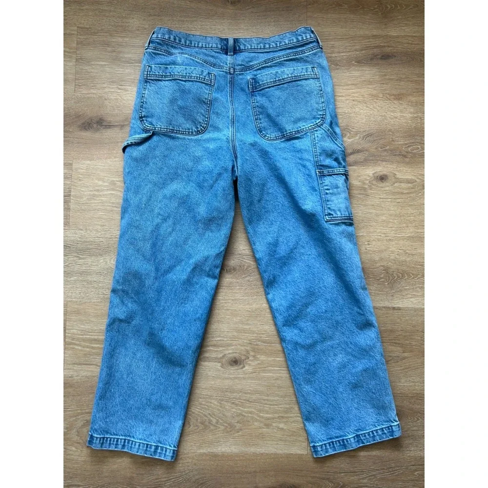 EXPRESS Men's Baggy Light Wash Workwear Jeans 34/30